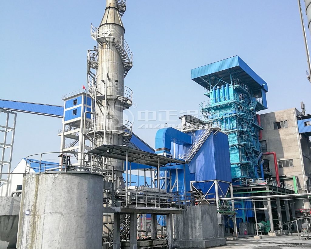 Circulated fluidized bed boiler